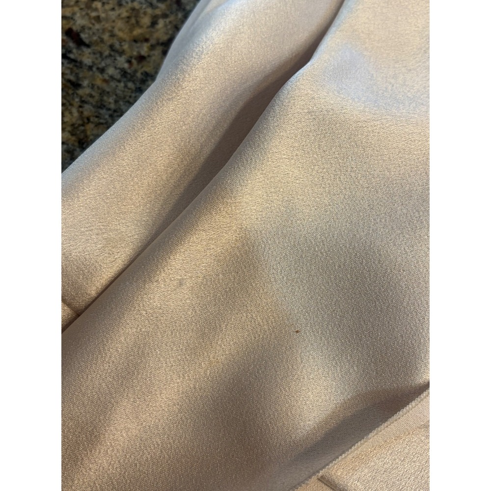 Alice + Olivia Cream Sarandon Satin Ruffle Wide Leg Jumpsuit Size 2 - Picture 8 of 14
